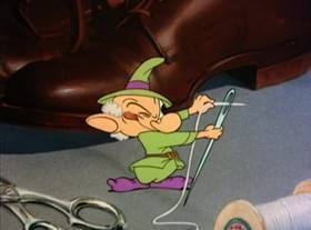 Screenshots from the 1950 MGM cartoon The Peachy Cobbler