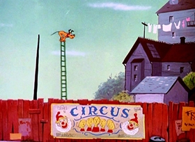 Screenshots from the 1950 Disney cartoon Wonder Dog
