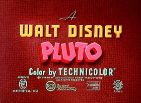 Screenshots from the 1950 Disney cartoon Wonder Dog