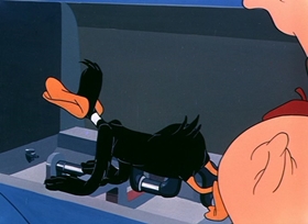 Screenshots from the 1950 Warner Bros. cartoon Boobs in the Woods