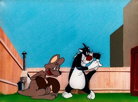 Screenshots from the 1950 Warner Bros. cartoon Pop 
