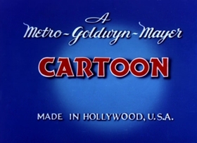 Screenshots from the 1951 MGM cartoon Droopy