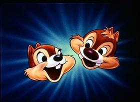 Screenshots from the 1951 Disney cartoon Chicken in the Rough