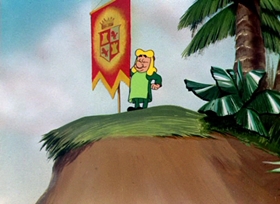 Screenshots from the 1951 Warner Bros. cartoon Hare We Go