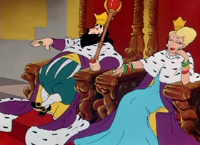 Screenshots from the 1951 Warner Bros. cartoon Hare We Go