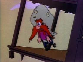 Screenshots from the 1951 Warner Bros. cartoon The Fair Haired Hare