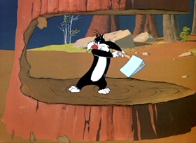 Screenshots from the 1951 Warner Bros. cartoon Tweet Tweet Tweety