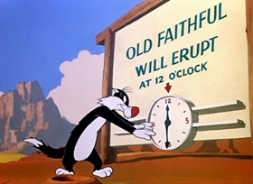 Screenshots from the 1951 Warner Bros. cartoon Tweet Tweet Tweety