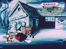 Screenshots from the 1952 Terrytoons cartoon Hansel and Gretel
