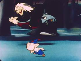 Screenshots from the 1952 Terrytoons cartoon Hansel and Gretel