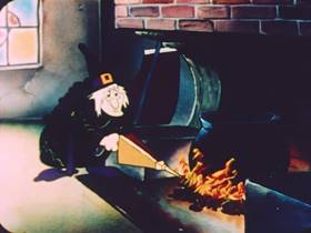 Screenshots from the 1952 Terrytoons cartoon Hansel and Gretel