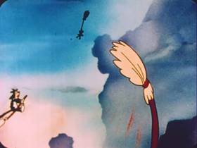 Screenshots from the 1952 Terrytoons cartoon Hansel and Gretel