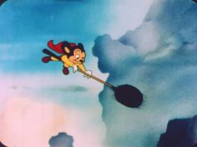 Screenshots from the 1952 Terrytoons cartoon Hansel and Gretel