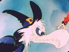 Screenshots from the 1952 Terrytoons cartoon Hansel and Gretel