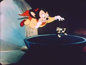 Screenshots from the 1952 Terrytoons cartoon Hansel and Gretel