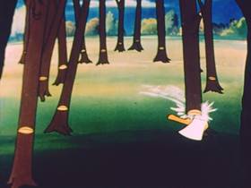Screenshots from the 1952 Terrytoons cartoon Hansel and Gretel