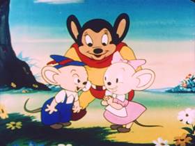 Screenshots from the 1952 Terrytoons cartoon Hansel and Gretel