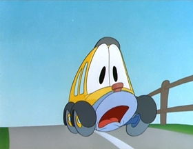 Screenshots from the 1952 MGM cartoon One Cab