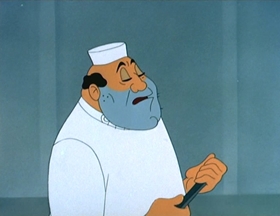 Screenshots from the 1952 MGM cartoon One Cab