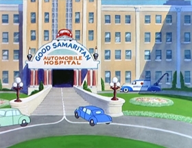 Screenshots from the 1952 MGM cartoon One Cab