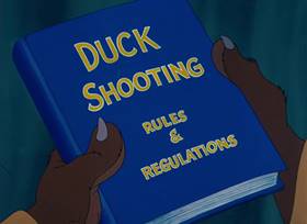 Screenshots from the 1952 MGM cartoon The Little Wise Quacker