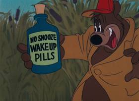 Screenshots from the 1952 MGM cartoon The Little Wise Quacker