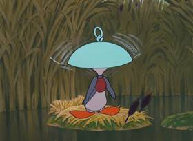 Screenshots from the 1952 MGM cartoon The Little Wise Quacker