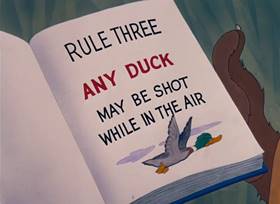 Screenshots from the 1952 MGM cartoon The Little Wise Quacker