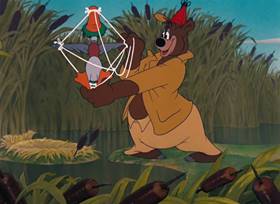 Screenshots from the 1952 MGM cartoon The Little Wise Quacker