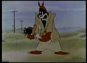 Screenshots from the 1952 MGM cartoon The Little Wise Quacker