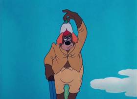 Screenshots from the 1952 MGM cartoon The Little Wise Quacker