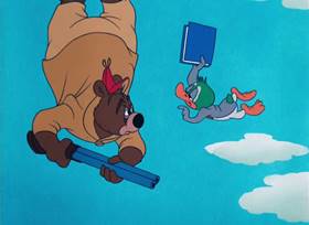 Screenshots from the 1952 MGM cartoon The Little Wise Quacker