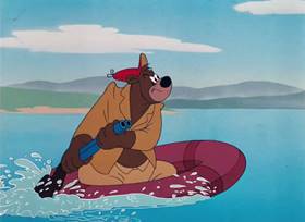 Screenshots from the 1952 MGM cartoon The Little Wise Quacker