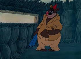 Screenshots from the 1952 MGM cartoon The Little Wise Quacker