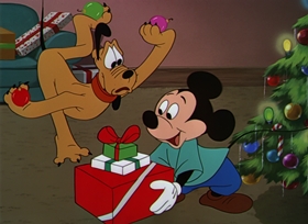 Screenshots from the 1952 Disney cartoon Pluto