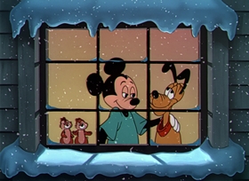 Screenshots from the 1952 Disney cartoon Pluto
