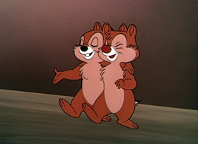 Screenshots from the 1952 Disney cartoon Pluto