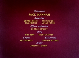 Screenshots from the 1952 Disney cartoon Pluto