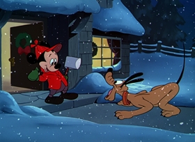 Screenshots from the 1952 Disney cartoon Pluto
