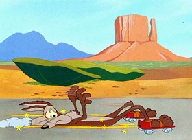 Screenshots from the 1952 Warner Bros. cartoon Beep, Beep