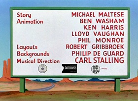 Screenshots from the 1952 Warner Bros. cartoon Beep, Beep