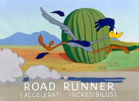 Screenshots from the 1952 Warner Bros. cartoon Beep, Beep