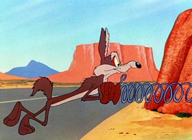 Screenshots from the 1952 Warner Bros. cartoon Beep, Beep