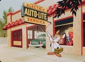 Screenshots from the 1952 Walter Lantz cartoon Team Play