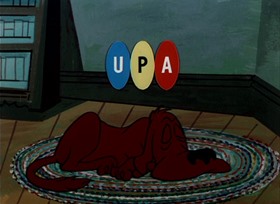 Screenshots from the 1952 UPA cartoon The Dog Snatcher