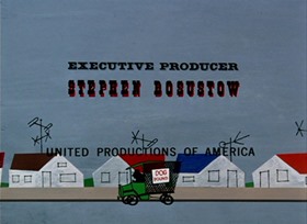 Screenshots from the 1952 UPA cartoon The Dog Snatcher