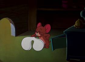 Screenshots from the 1953 MGM cartoon Just Ducky