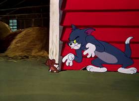Screenshots from the 1953 MGM cartoon Just Ducky