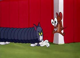 Screenshots from the 1953 MGM cartoon Just Ducky