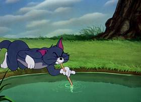 Screenshots from the 1953 MGM cartoon Just Ducky